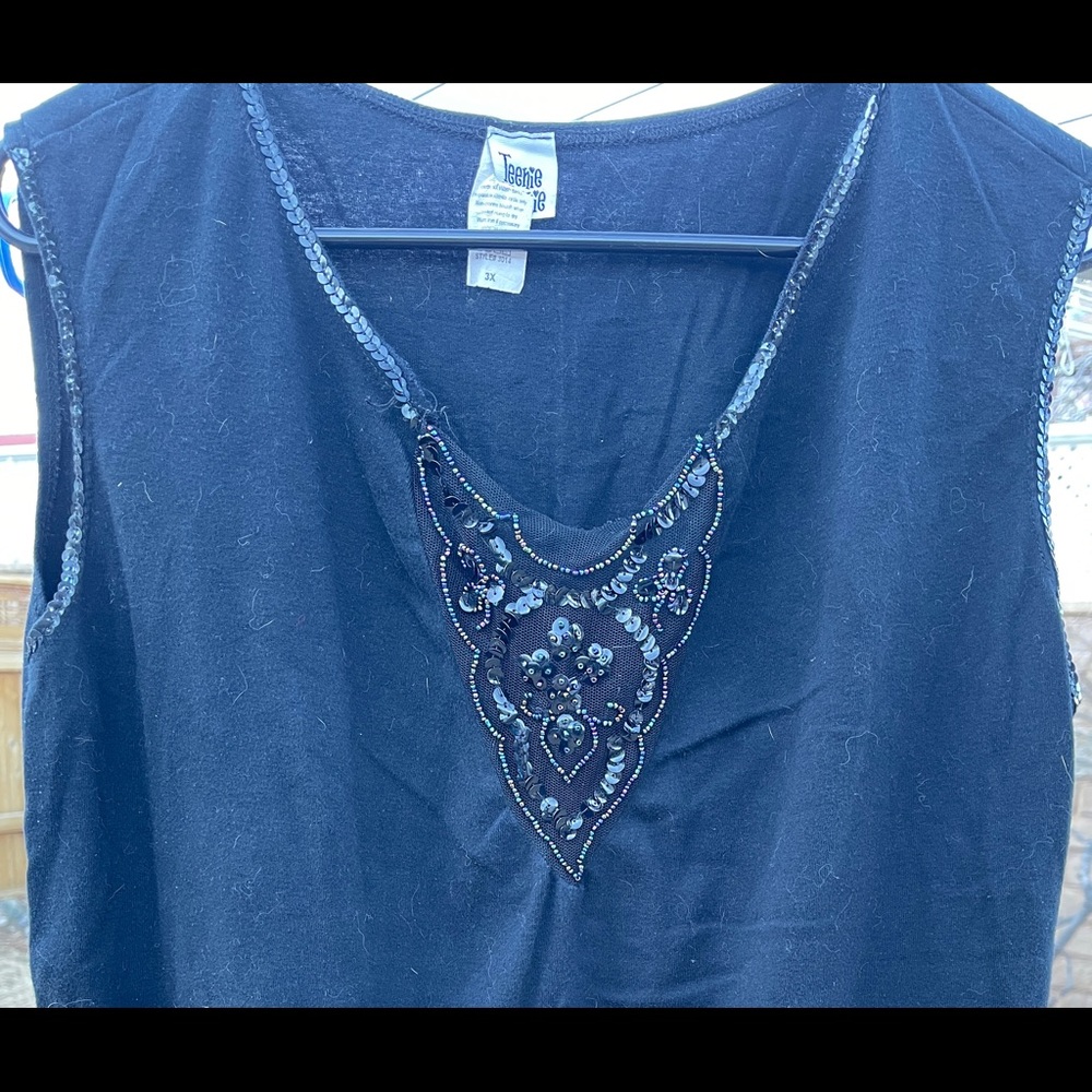 Beaded women’s tank top